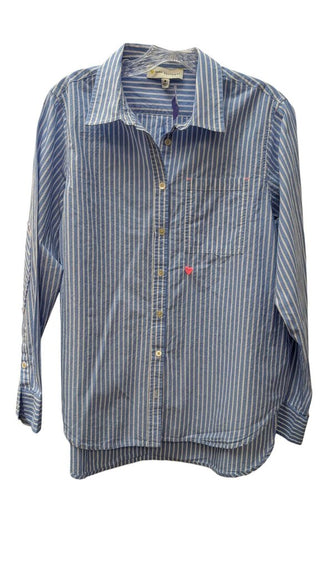 Long Sleeve Striped Button Up