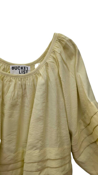 NWT Short Puff Sleeve Tiered Detail