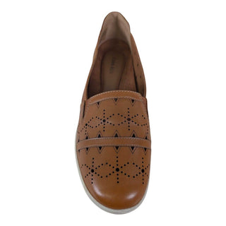 Laser Cutout Leather Slip Ons