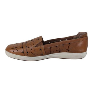 Laser Cutout Leather Slip Ons