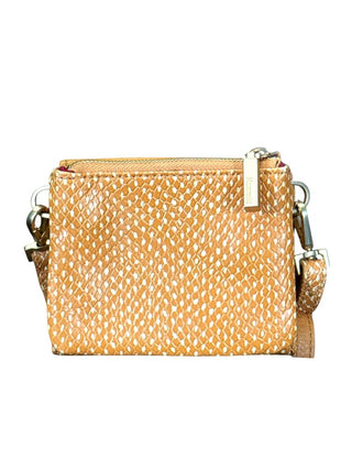 As is Printed leather crossbody