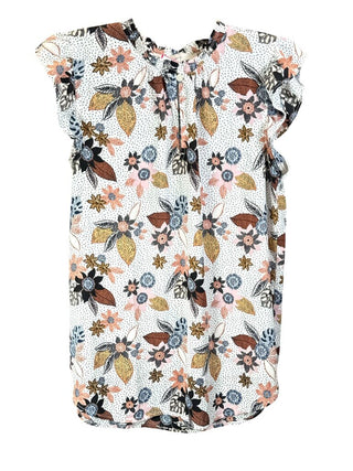 Print Sleeveless Blouse