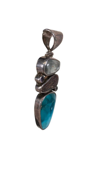 SS Multi Stone Pendant