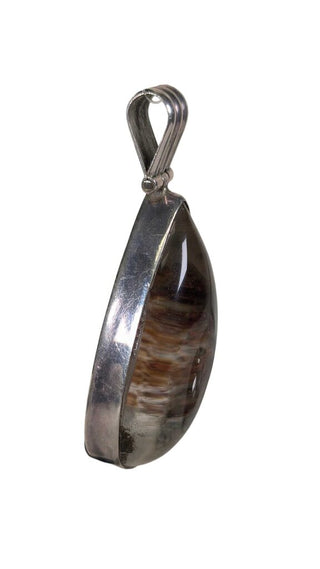 SS Teardrop Stone Pendant