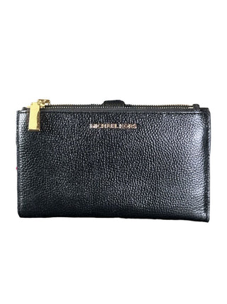 Pebbled Leather Double Zip Phone Case Wristlet