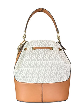 Signature Monogram Canvas Logo Bucket Bag