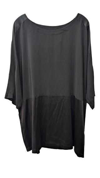 3/4 Sleeve 2 Fabric Tunic Blouse