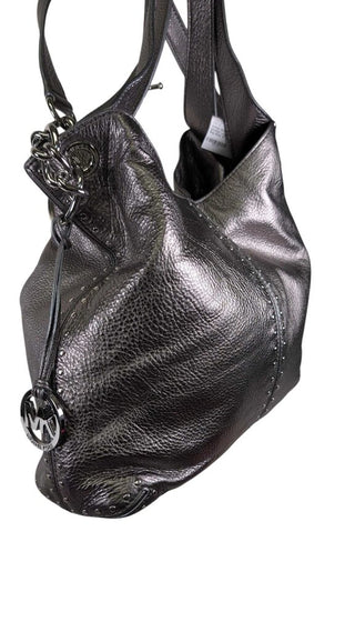 Metallic Studded Large Tote Shoulder Bag