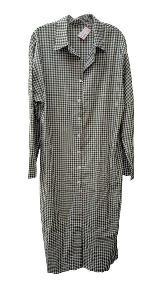 button front Squares Long sleeve