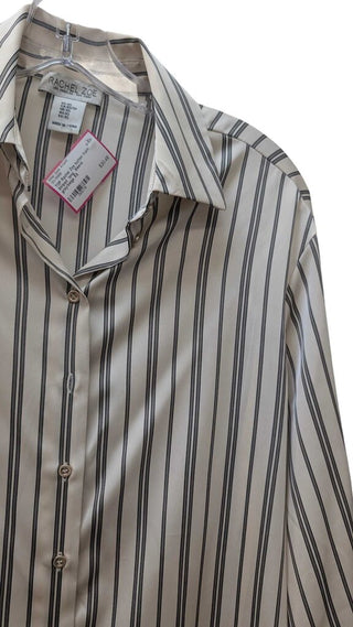 button front Striped long Sleeve