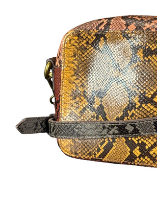 Leather Snakeskin Crossbody