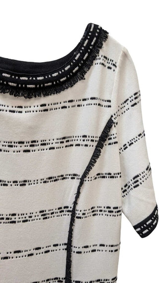 NWT Short Sleeve Striped Sweater MSRP $295