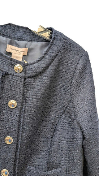 PETITE Tweed Round Neck