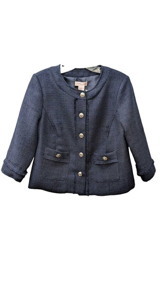 PETITE Tweed Round Neck