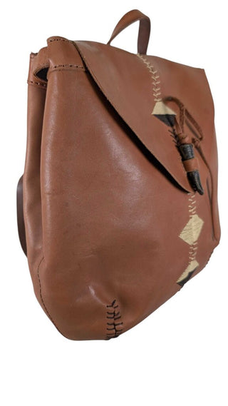 Embroidered Stitching Cow Hide Leather