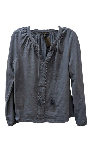 NWT Long Sleeve Split Neck w/ Tassel