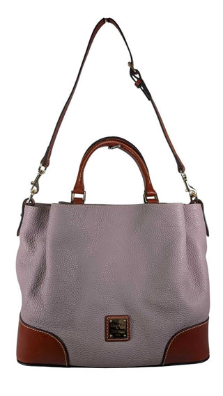 Triple Entry Leather Satchel