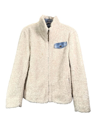 Faux sherpa zip front