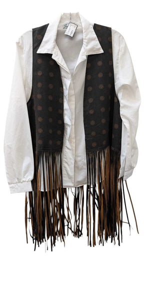 Western Button Front Fringe