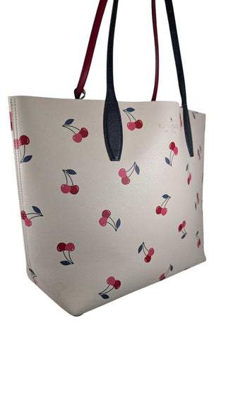 Leather Reversible Cherry Tote