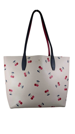 Leather Reversible Cherry Tote