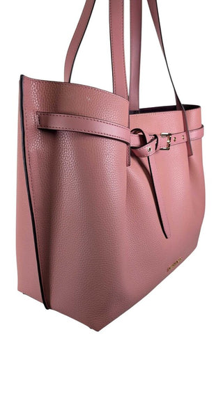 Triple Entry Pebbled Leather Tote