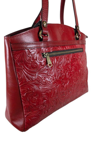 NWT Tooled Leather Tote