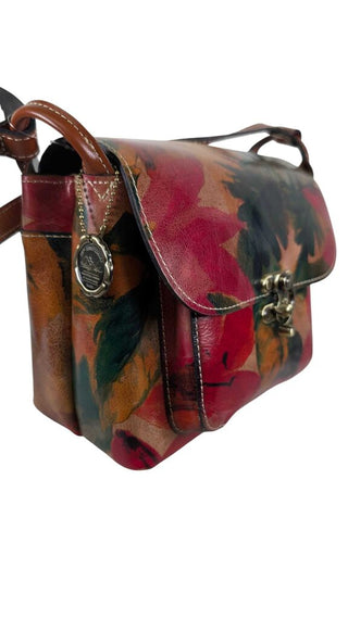 Floral Leather Tote
