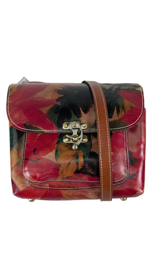 Floral Leather Tote