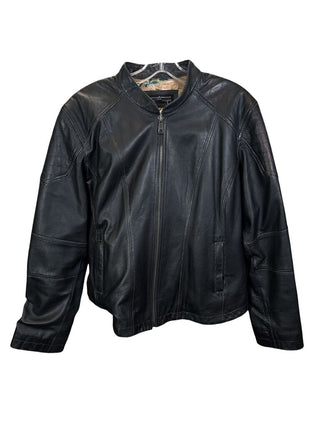Leather moto style zip rtls $1200