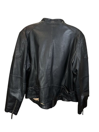 Leather moto style zip rtls $1200