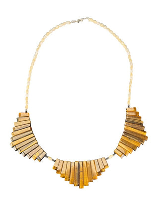 Tiger Eye Necklace Earring Set