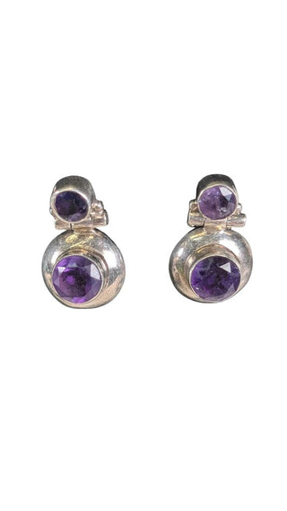 SS Stone Post Earrings