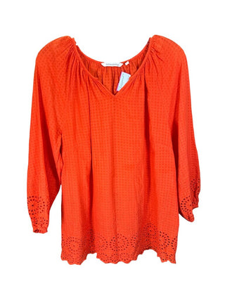 Eyelet Hem Blouse