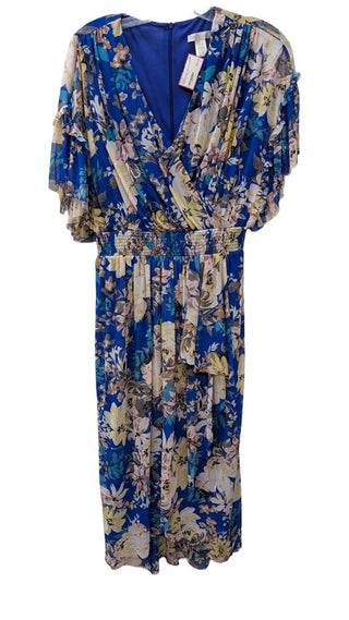 Ruffle Floral Maxi