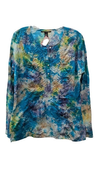 Embroidered Tie Dye