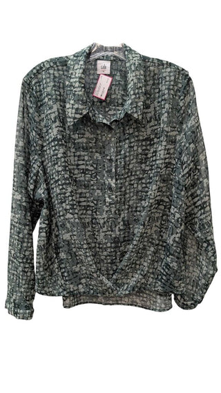 Collared Half Button Blouse