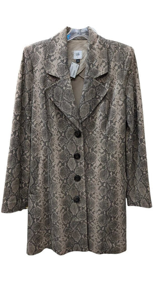 Snake Print Button Front