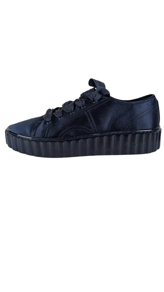 Scallop Satin Sneaker
