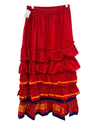 Tiered Ruffle Flamenco Style Maxi