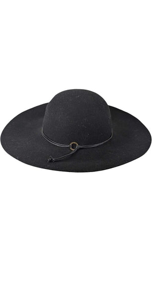 NWT Francesca's Black Felted Wide Brim
