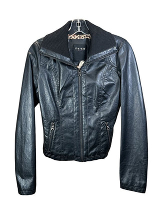 Leather Zip Front