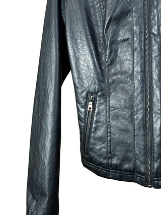 Leather Zip Front