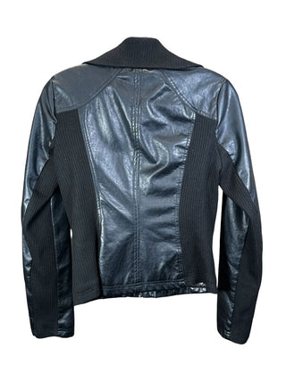 Leather Zip Front