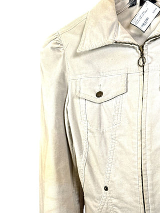 Corduroy Zip Front