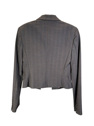 Striped Button Front Blazer