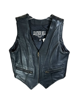 Leather Biker Vest
