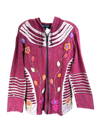 Mixed Media Zip Front