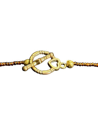 Stone Leather Necklace