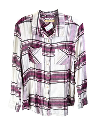 L/S Stripe Print Button Down
